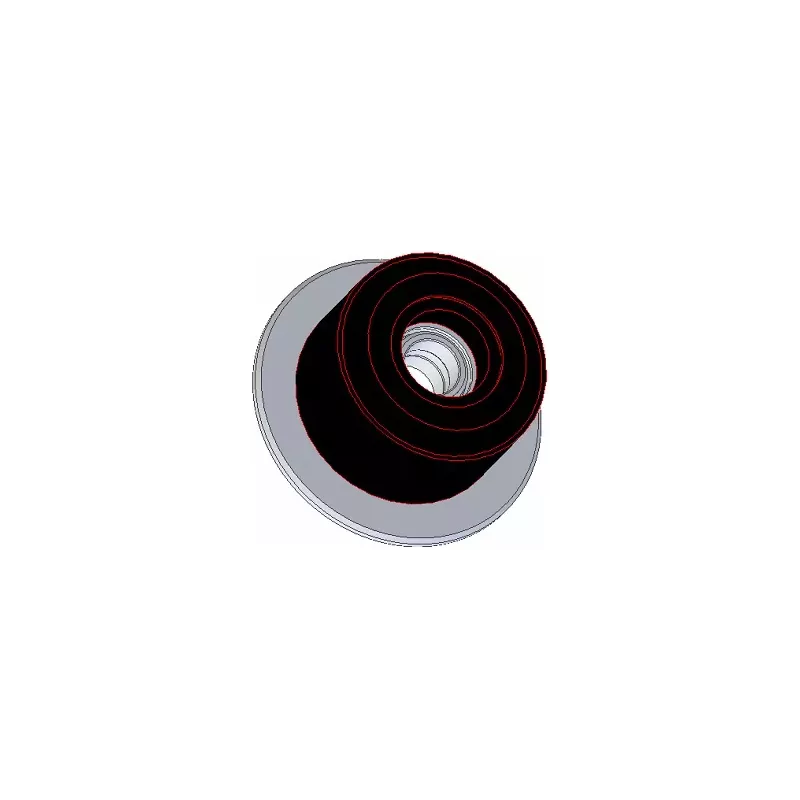 Roller no. 63 – steel and rubber support roller Ø95 mm for Grimme machines | OEM Grimme 088.00315 | made by KiJ