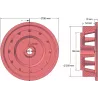 Roller no. 171 – cast iron drive roller Ø258 mm, pitch 35 mm, for Grimme machines | OEM Grimme 006.00537 | made by KiJ