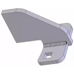 Metal scraper – scraper for Grimme machines | OEM Grimme 100.33827 | made by KiJ