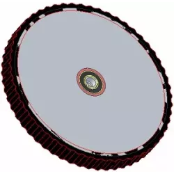 Roller no. 247 – steel and rubber haulm feed-in roller Ø420 mm for Grimme machines | OEM Grimme 200.29538 | made by KiJ