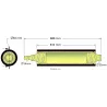 Roller no. 244 – steel and rubber scraper roller Ø64 mm for Grimme machines | OEM Grimme 076.01615 | made by KiJ