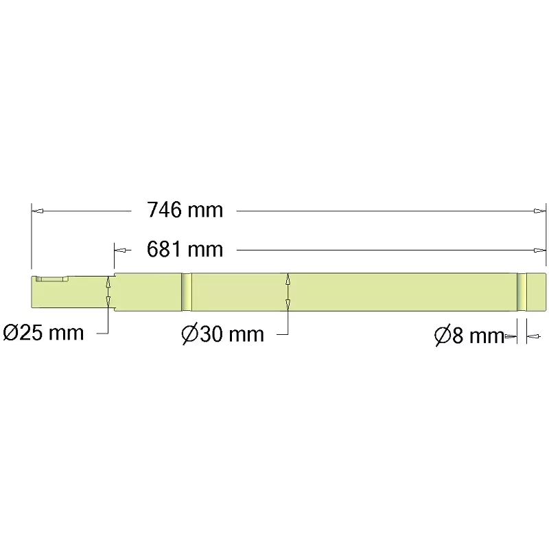Roller no. 259 – steel drive shaft Ø30 mm for Grimme machines | OEM Grimme 037.02264 | made by KiJ