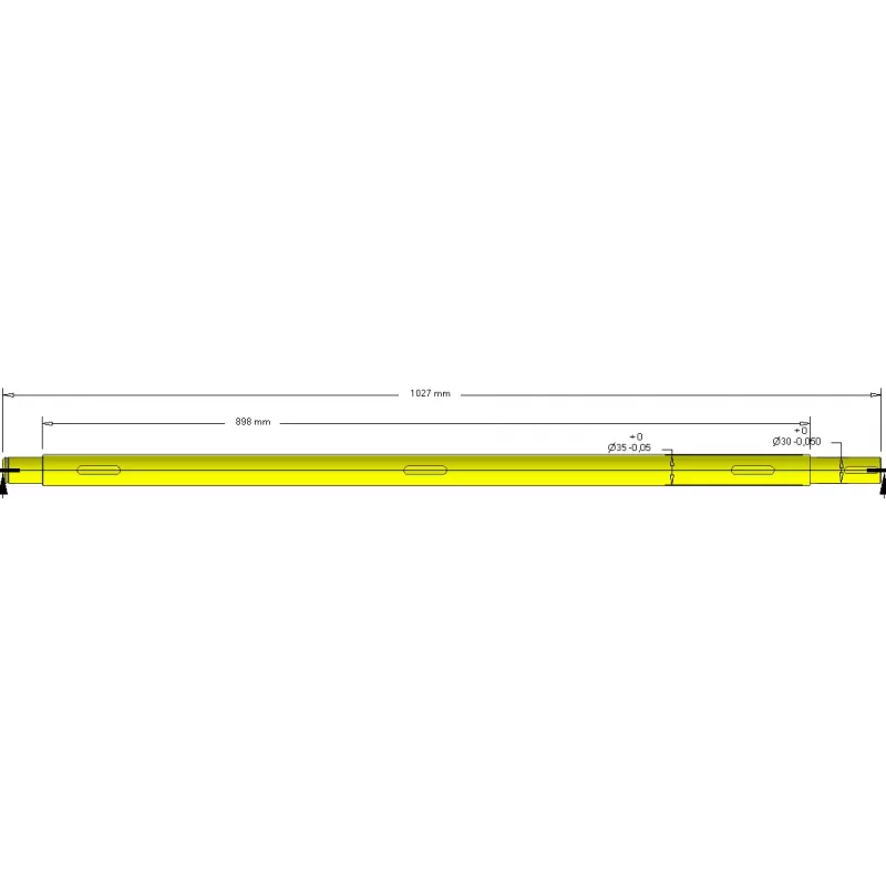 Roller no. 260 – steel drive shaft Ø35 mm for Grimme machines | OEM Grimme 037.02284 | made by KiJ