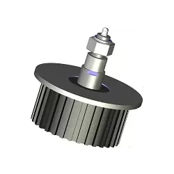 Roller no. 6a – steel and rubber return roller Ø132 mm for Grimme machines | OEM Grimme 200.17570, 200.08260, 200.17665 | made by KiJ