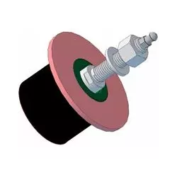 Roller no. 11a – steel and rubber roller Ø78 mm for Grimme machines | OEM Grimme 200.04530 | made by KiJ