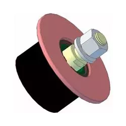 Roller no. 11b – steel and rubber drive roller Ø78 mm for Grimme machines | OEM Grimme 200.10202 | made by KiJ