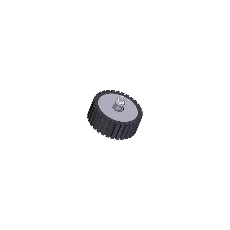 Roller no. 17 – cast iron and rubber roller Ø198 mm | made by KiJ
