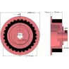 Roller no. 19 – cast iron and rubber drive roller Ø170 mm for Grimme machines | OEM Grimme 076.00768 | made by KiJ