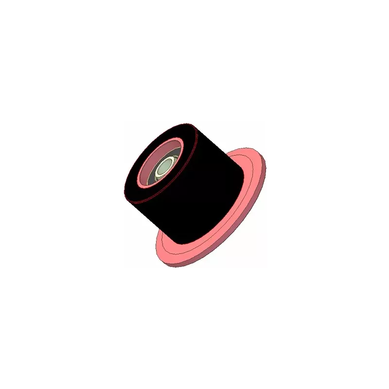 Roller no. 23 – steel and rubber support roller Ø110 mm for ROPA machines | OEM ROPA 252066 | made by KiJ