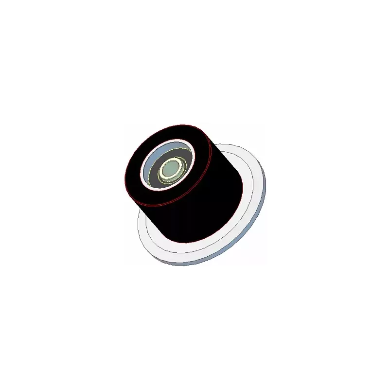 Roller no. 23H – steel and rubber support roller Ø110 mm for Holmer machines | OEM Holmer 1130020688 | made by KiJ