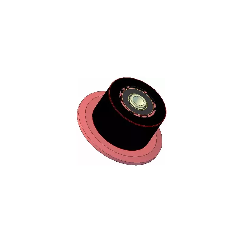 Roller no. 24 – steel and rubber support roller Ø110 mm for ROPA machines | OEM ROPA 252061, 252006100 | made by KiJ