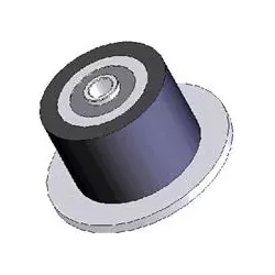 Roller no. 25 – steel and rubber roller Ø90 mm for ROPA machines | OEM ROPA 252019, 1130004669, 252105 | made by KiJ