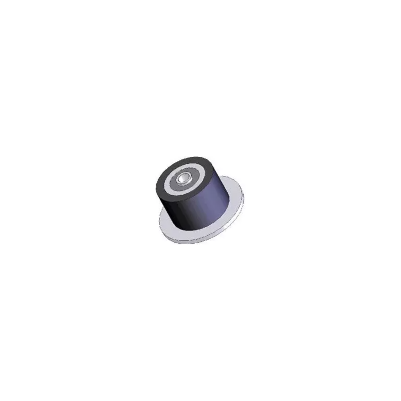 Roller no. 25 – steel and rubber roller Ø90 mm for ROPA machines | OEM ROPA 252019, 1130004669, 252105 | made by KiJ