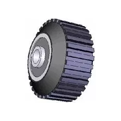 Roller no. 26 – steel and rubber support roller Ø95 mm for ROPA machines | OEM ROPA 252079 | made by KiJ