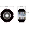 Roller no. 26 – steel and rubber support roller Ø95 mm for ROPA machines | OEM ROPA 252079 | made by KiJ