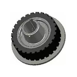 Roller no. 29 – cast iron and rubber roller Ø170 mm | made by KiJ