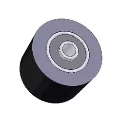 Roller no. 30 – steel and rubber roller Ø90 mm for ROPA machines | OEM ROPA 252020, 1131021828, 1131029638 | made by KiJ