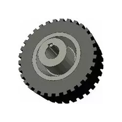 Roller no. 35 – cast iron and rubber roller Ø145 mm for Grimme machines | OEM Grimme 300.01927 | made by KiJ