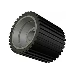 Roller no. 49 – cast iron and rubber drive roller Ø137 mm for Grimme machines | OEM Grimme 076.01049, 200.29667 | made by KiJ