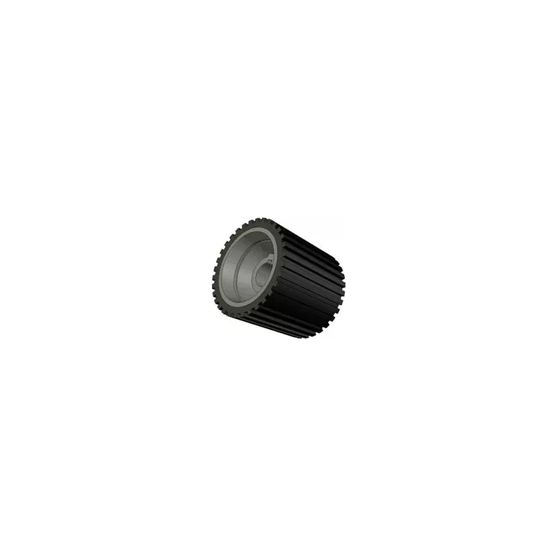 Roller no. 49 – cast iron and rubber drive roller Ø137 mm for Grimme machines | OEM Grimme 076.01049, 200.29667 | made by KiJ