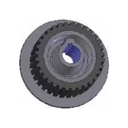 Roller no. 75 – cast iron and rubber drive roller Ø132 mm | made by KiJ