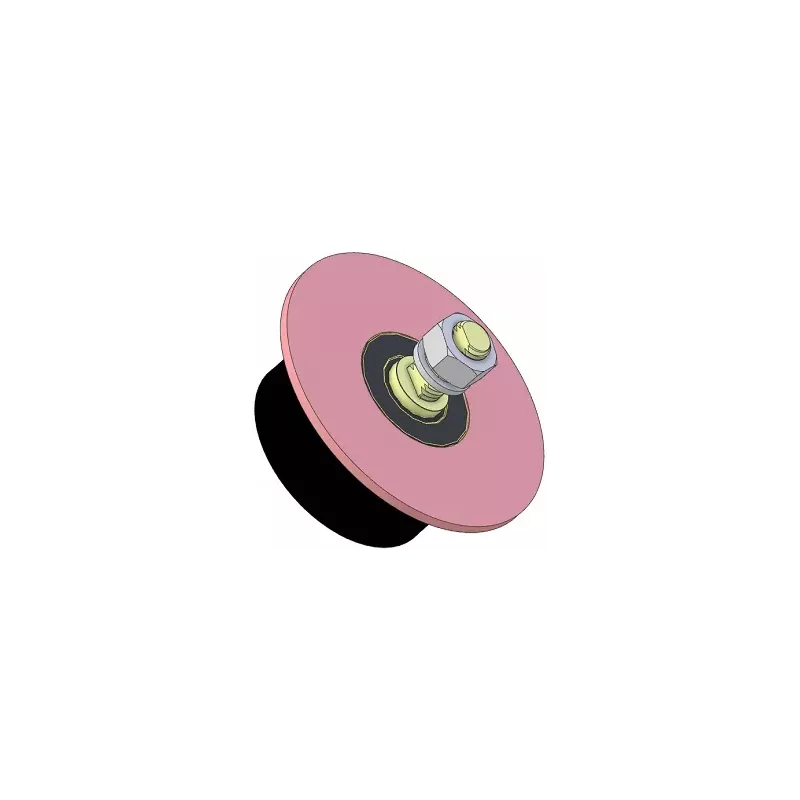 Roller no. 80 – steel and rubber carrier roller Ø100 mm for Anna Z644 potato harvester | OEM Anna 564421017 | made by KiJ