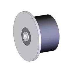 Roller no. 107 – steel and rubber support roller Ø95 mm for Grimme machines | OEM Grimme 200.38132 | made by KiJ