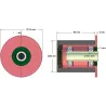 Roller no. 108 – steel and rubber support roller Ø80 mm for Grimme machines | OEM Grimme 200.50894, 200.92919 | made by KiJ