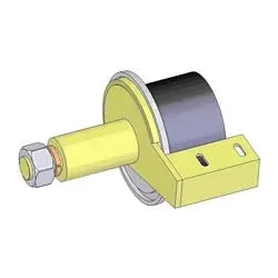 Roller no. 122 – steel and rubber return roller Ø100 mm for Grimme machines | OEM Grimme 200.43275, 076.00759, 100.43275 | made by KiJ
