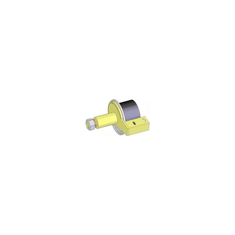 Roller no. 122 – steel and rubber return roller Ø100 mm for Grimme machines | OEM Grimme 200.43275, 076.00759, 100.43275 | made by KiJ
