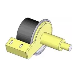Roller no. 122a – steel and rubber return roller Ø100 mm for Grimme machines | OEM Grimme 200.43274, 076.00759, 100.42712 | made by KiJ