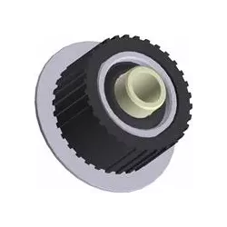 Roller no. 136 – steel and rubber return roller Ø132 mm for Grimme machines | OEM Grimme 200.33879 | made by KiJ