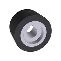 Roller no. 137 – steel and rubber return roller Ø100 mm for Grimme machines | OEM Grimme 076.00889 | made by KiJ