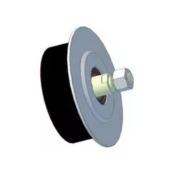 Roller no. 143 – steel and rubber roller Ø120 mm | made by KiJ
