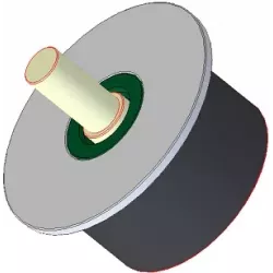 Roller no. 179 – steel and rubber roller Ø95 mm | made by KiJ