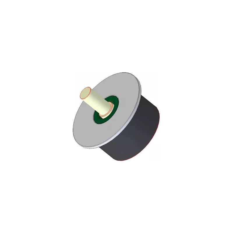 Roller no. 179 – steel and rubber roller Ø95 mm | made by KiJ
