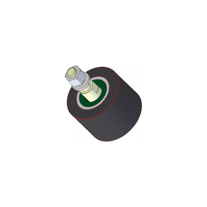 Roller no. 189 – steel and rubber support roller Ø90 mm for Holmer machines | OEM Holmer 1131002796 | made by KiJ