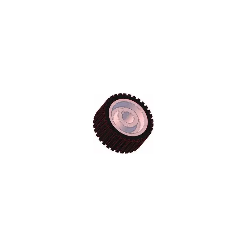 Roller no. 202 – cast iron and rubber drive roller Ø132 mm for Grimme machines | OEM Grimme 076.01046, 076.00971 | made by KiJ