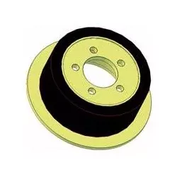 Roller no. 219 – steel and rubber drive roller Ø200 mm for ROPA machines | OEM ROPA 121368 | made by KiJ