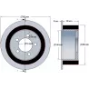 Roller no. 219 – steel and rubber drive roller Ø200 mm for ROPA machines | OEM ROPA 121368 | made by KiJ