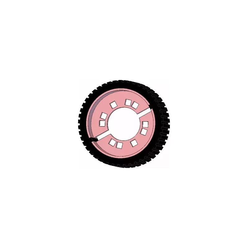 Roller no. 225 – steel and rubber drive roller Ø194 mm for Grimme machines | OEM Grimme 076.04059 | made by KiJ