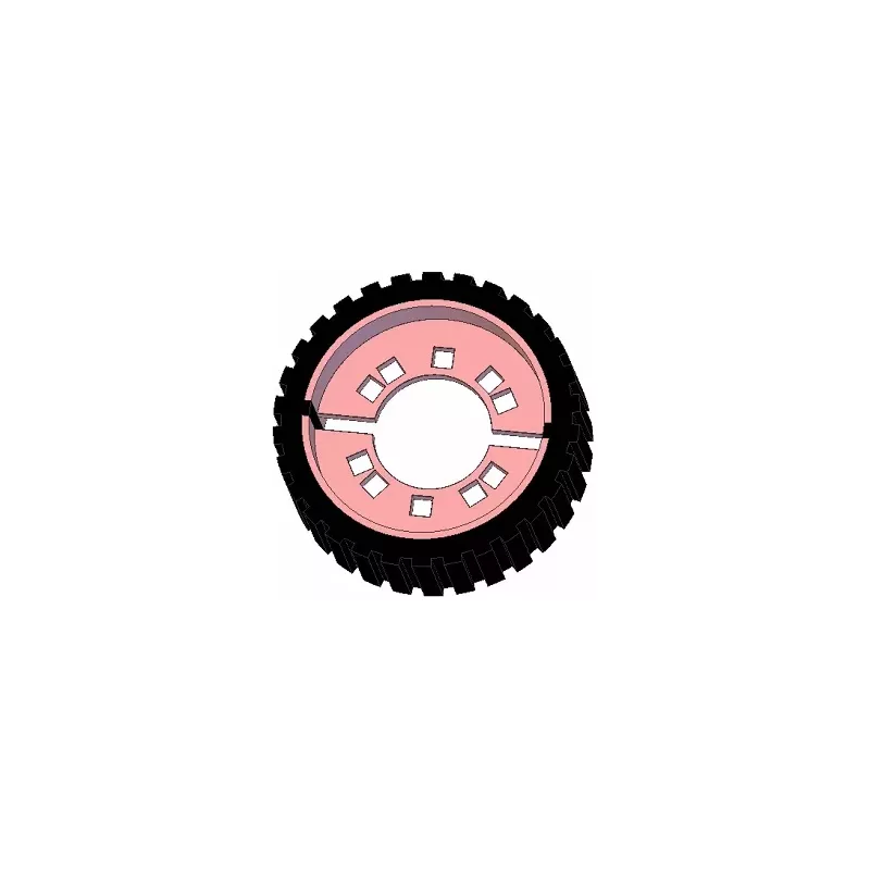 Roller no. 230 – steel and rubber drive roller Ø194 mm for Grimme machines | OEM Grimme 076.04013 | made by KiJ