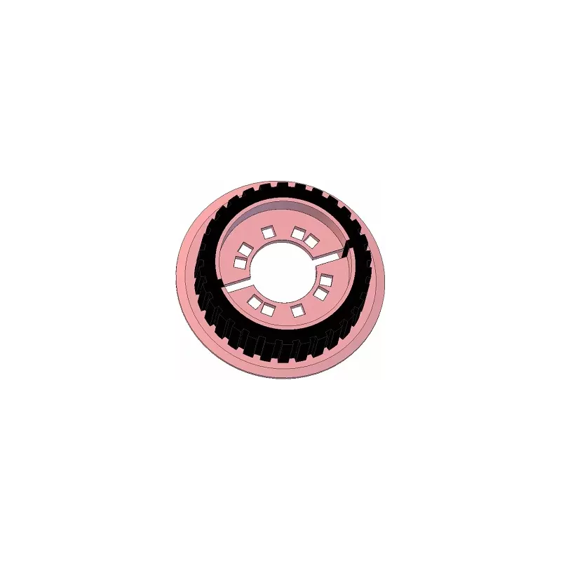 Roller no. 231 – steel and rubber drive roller Ø194 mm for Grimme machines | OEM Grimme 076.04011 | made by KiJ