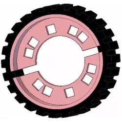 Roller no. 232 – steel and rubber drive roller Ø168 mm for Grimme machines | OEM Grimme 076.04012 | made by KiJ