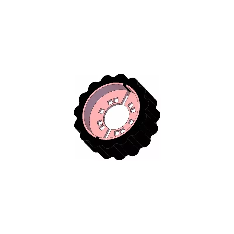 Roller no. 241 – steel and rubber drive roller Ø217 mm, pitch 40 mm, for Grimme machines | OEM Grimme 076.03504 | made by KiJ