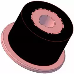 Roller no. 265 – steel and rubber drive roller Ø110 mm for AVR machines | OEM AVR 202.16.90 | made by KiJ