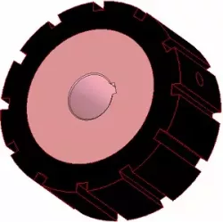 Roller no. 266 – steel and rubber drive roller Ø170 mm for AVR machines | OEM AVR 742.20.80 | made by KiJ