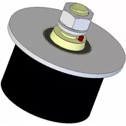 Roller no. 269 – steel and rubber support roller Ø95 mm for AVR machines | OEM AVR 02.16.20 | made by KiJ