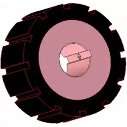 Roller no. 271 – steel and rubber drive roller Ø170 mm for AVR machines | OEM AVR 742.20.85 | made by KiJ