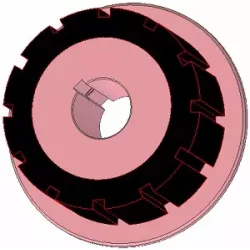 Roller no. 272 – steel and rubber drive roller Ø170 mm for AVR machines | OEM AVR 742.20.75 | made by KiJ